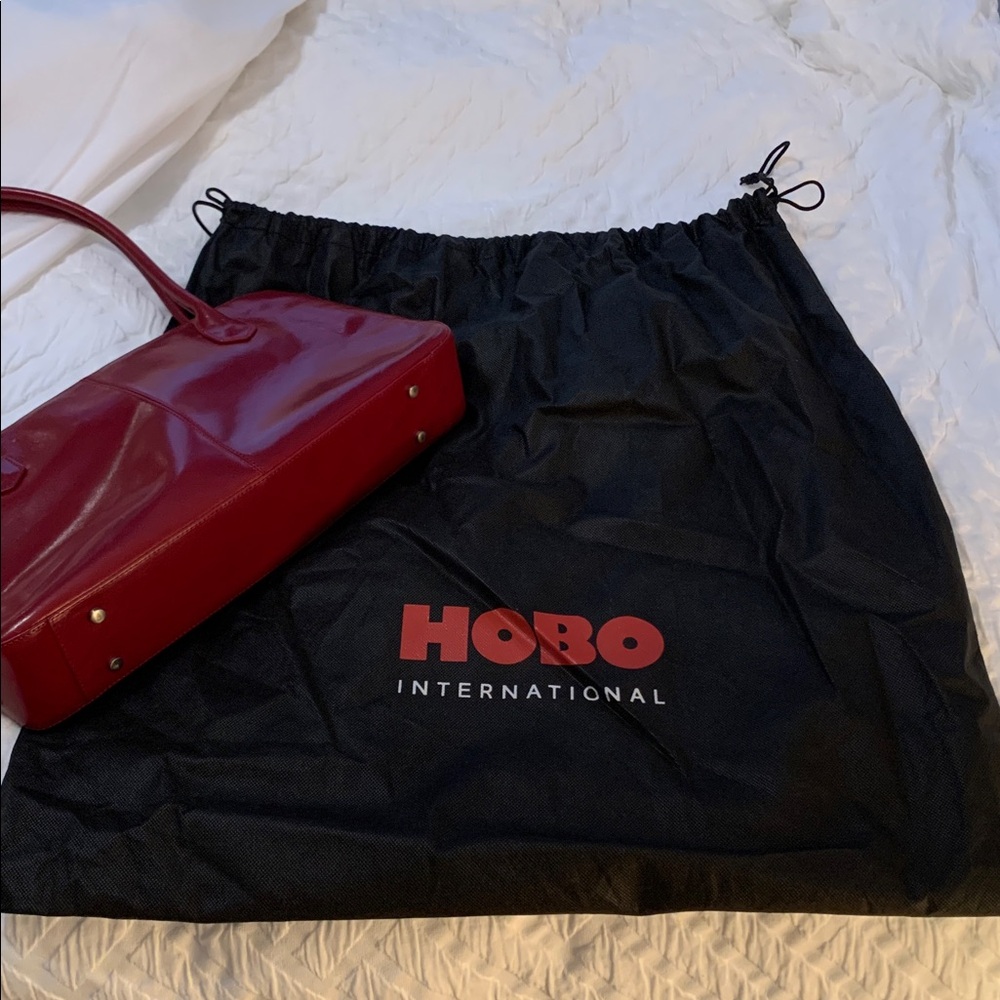HOBO International red small shoulder bag Y2K leather classic - Picture 11 of 15